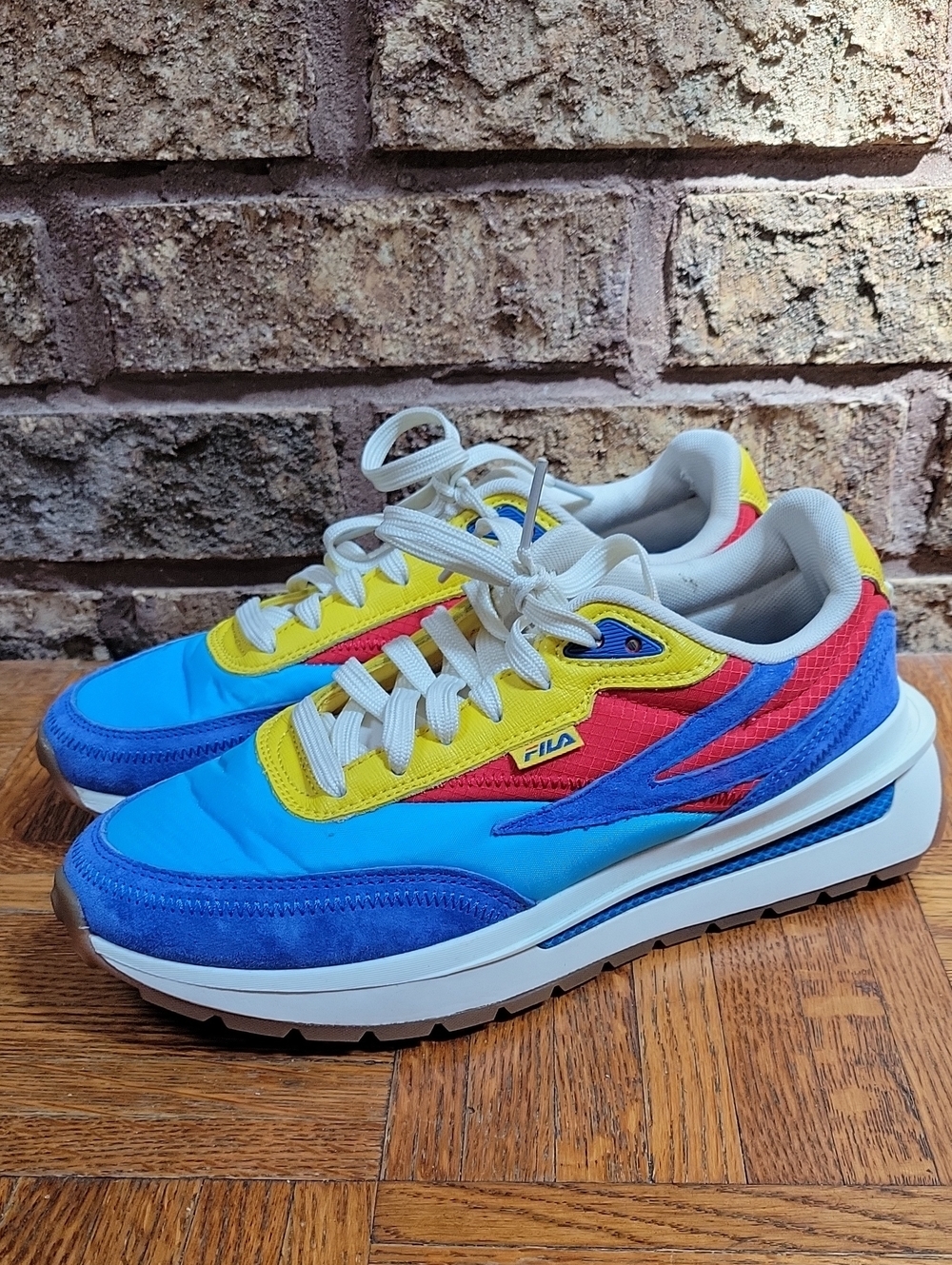 Fila Renno Colorful Colorblock Athletic Sneakers Size 6 Retro